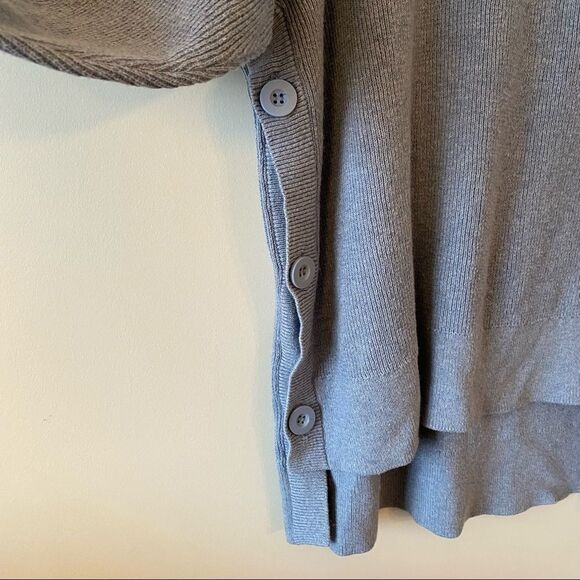 Stella & Dot-Merino Wool Blend Button Side Sweater - Picture 4 of 10